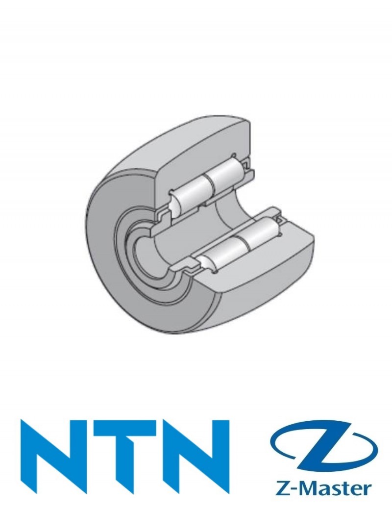 NUTW204X/3AS Опорный ролик без цапфы NTN